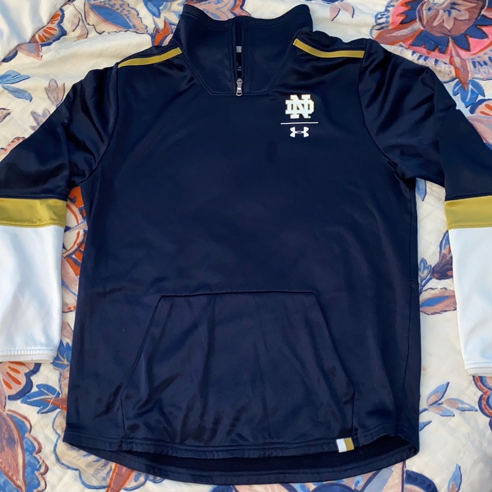 University of Notre Dame quarter zip sweatshirt